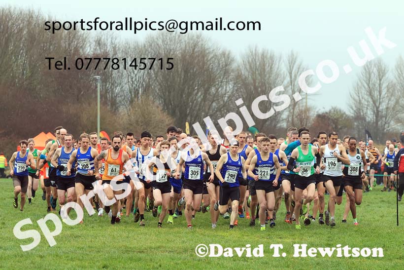 Senior mens 2023 North Eastern Cross Country Champs., Temple Park, South Shields. Photo: David T. Hewitson/Sports for All Pics